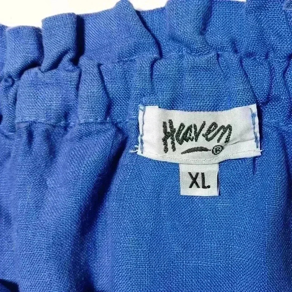 Heaven 3/4 sleeve pullover 💯 Linen Top. Ladies size Xl. - Picture 5 of 6